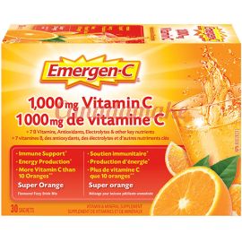 Emergen-C 1000mg Vitamin C Super Orange 30sachets