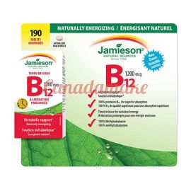 Jamieson Timed Release Vitamin B12 1200 mcg 190 tablets