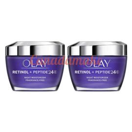 OLAY Retinol with Peptide 24 Advanced Night Face Moisturizer, 1.7 oz, 2-pack