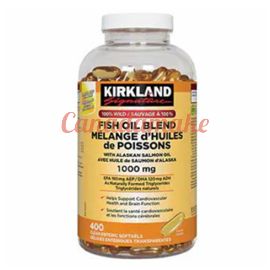 Kirkland Signature 100% Wild Fish Oil Blend 1000 mg 400 softgels