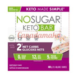 No Sugar Company Keto Bar Birthday Cake 12 x 40 g