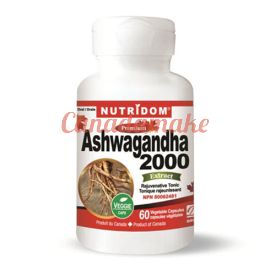 Nutridom Ashwagandha Root Extract 4:1 ,60 Veggie Capsules