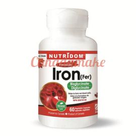 Nutridom Iron Bisglycinate 60 Veggie Capsules