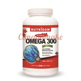 Nutridom Omega-3, Fish Oil 1,000 mg - Anchovy, Mackerel & Herring 300 Softgels