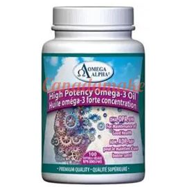 OmegaAlpha High Potency Omega-3 Oil 500 mg 100 softgels