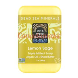 One With Nature Lemon Sage Bar Soap 6 x 200 g