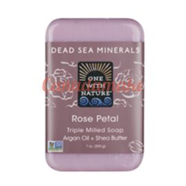 One With Nature Rose Petal Bar Soap 6 x 200 g