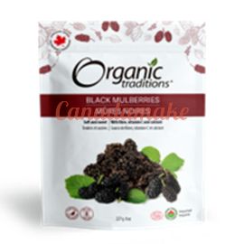Organic Traditions Mulberries Black  Dried 227 g