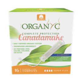 Organyc Compact Tampons - Super Plus 6x16 ct
