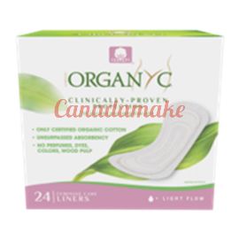 Organyc Folded Liners - Light Flow 6x 24 ct