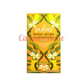 Pukka Tea Organic Lemon Ginger+Manuka Honey 4 x 20 bag