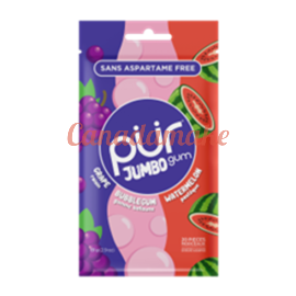 PUR GUM Jumbo Gum - Grp, Bgm, Wtrmln 10 x 20 ct