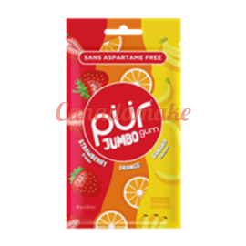 PUR GUM Jumbo Gum - Strw, Org, Ban 10 x 20 pc