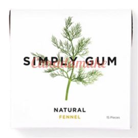 SIMPLY GUM Fennel Natural Chewing Gum 12 x 15pc