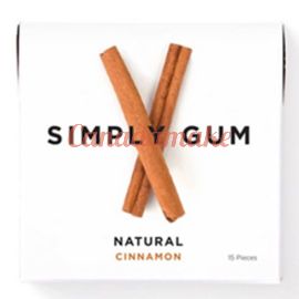 SIMPLY GUM Cinnamon Natural Chewing Gum 12 x 15pc