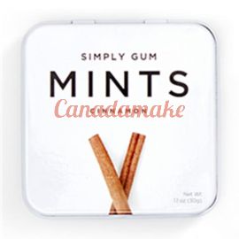 SIMPLY GUM Cinnamon Natural Mints 6 x 30g