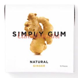 SIMPLY GUM Ginger Natural Chewing Gum 12 x 15pc