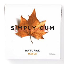 SIMPLY GUM Maple Natural Chewing Gum 12 x 15pc