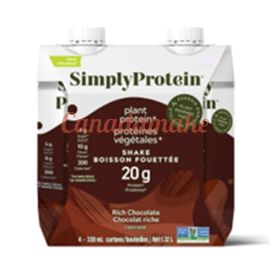 SIMPLYPROTEIN Rich Choc Plant-Protein Shake 4 x 330ml