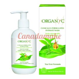 Organyc Feminine Hygiene Wash W/Tea Tree 250 ml