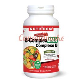 Nutridom Vitamin B-Complex MAX 120 Veggie Capsules