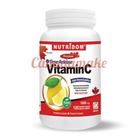 Nutridom Timed-Release Vitamin C 1000 mg 120 Veggie Capsules