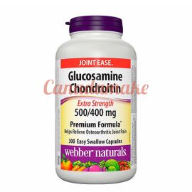 Webber Naturals Glucosamine Chondroitin Sulfate Extra Strength 500/400 mg 300 capsules
