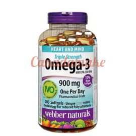 Webber Naturals Triple Strength Omega-3 900mg 200 softgels