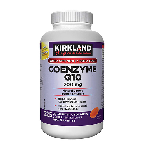Kirkland Signature Extra Strength Coenzyme Q10 Natural Source 200 mg 225 softgels