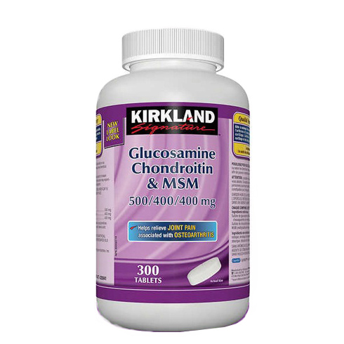 Kirkland Signature Glucosamine Chondroitin and MSM 300 tablets