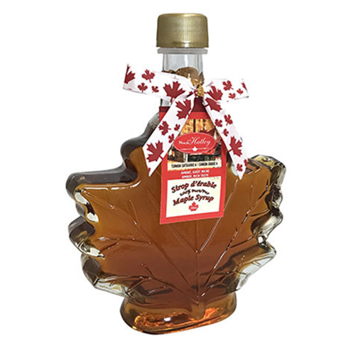 North Hatley Maple Leaf Bottle Ribbon Pure Maple Syrup 250 ml