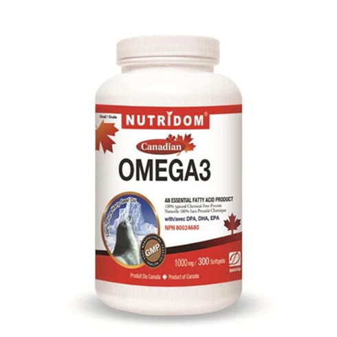 Nutridom Omega-3 Canadian Harp Seal Oil 1000 mg 300 softgels