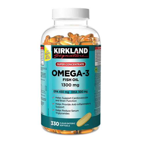 Kirkland Signature Super Concentrate Omega-3 Fish Oil 1300 mg 330 softgels